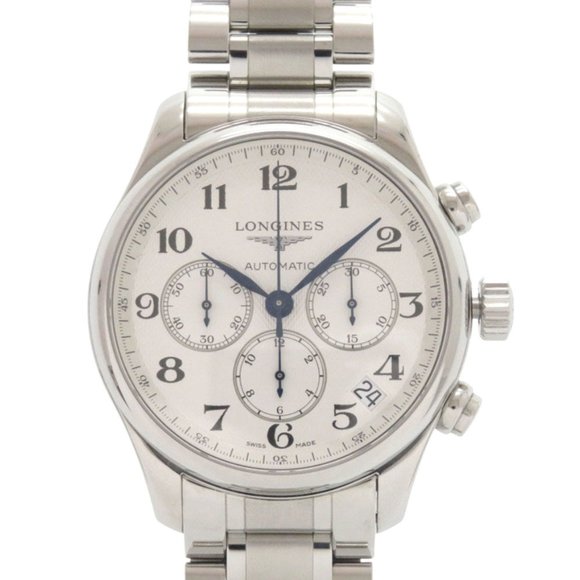 Longines Master Collection L2.693.4.78.6 Stainless Steel White Dial Silver Au...